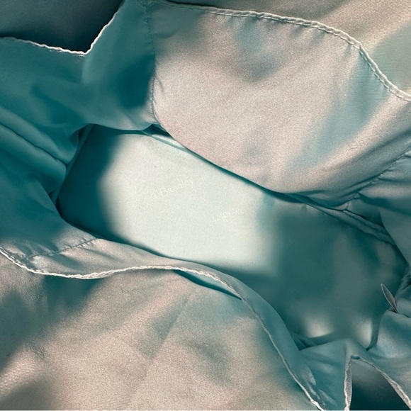 Vera Bradley Small Trimmed Vera Bag in Tropical Paradise _ Pink Teal Palm Trees - Picture 6 of 15